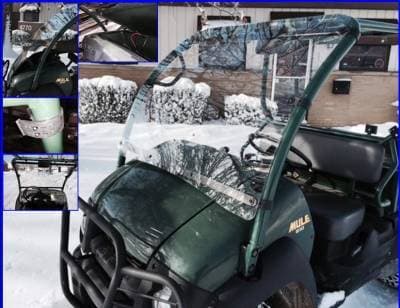 Kawasaki MULE 610 and SX Windshield (Hard Coated Polycarbonate)