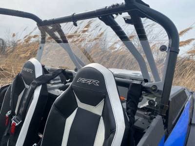 RZR Turbo S Hard Coated Cab Back/Rear Panel
