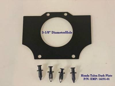 Honda Talon Dash Panel with 3-1/8" hole (fits: Round Stereo)