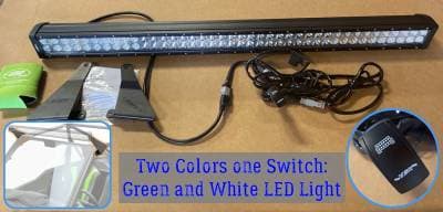 Kawasaki KRX DUAL COLOR 40" LED Light Bar Kit (Plug and Play) Green and White 