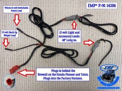 Honda Pioneer Plug and Play Wiring Harness 