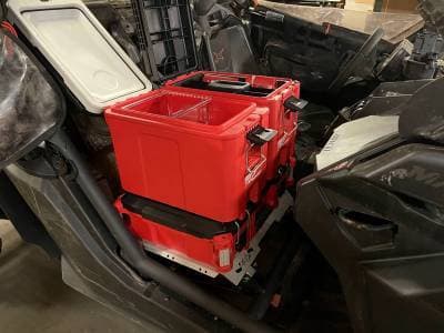 Can-Am X3 "Milwaukee Pack Out" Rack (replaces passenger seat)