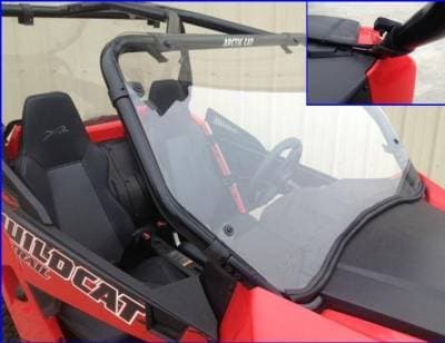 Wildcat Trail (50" Wide) and Wildcat Sport Hard Coated Polycarbonate Full Windshield